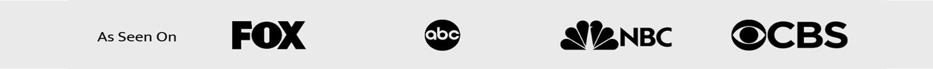 As seen on FOX, ABC, NBC, and CBS