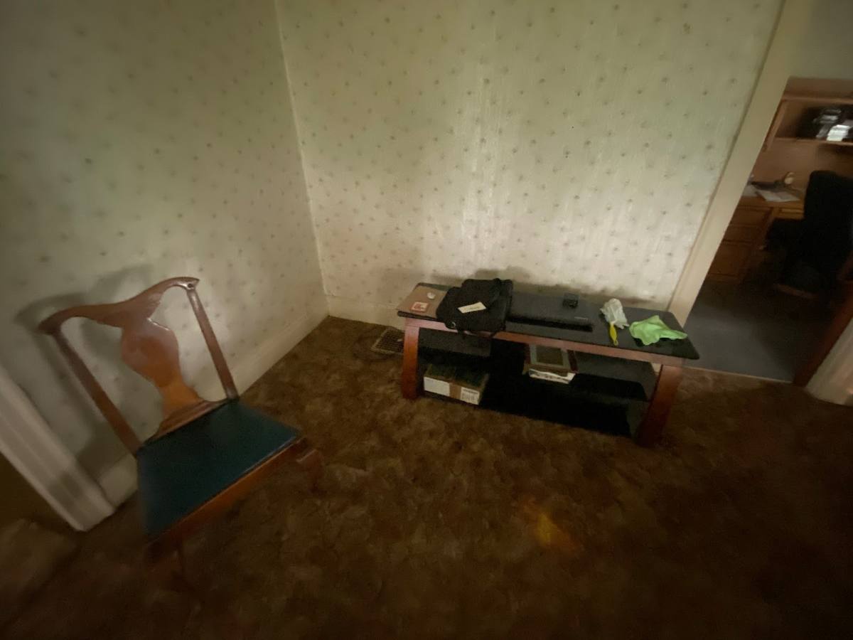A furnished room in an inherited house we bought as-is