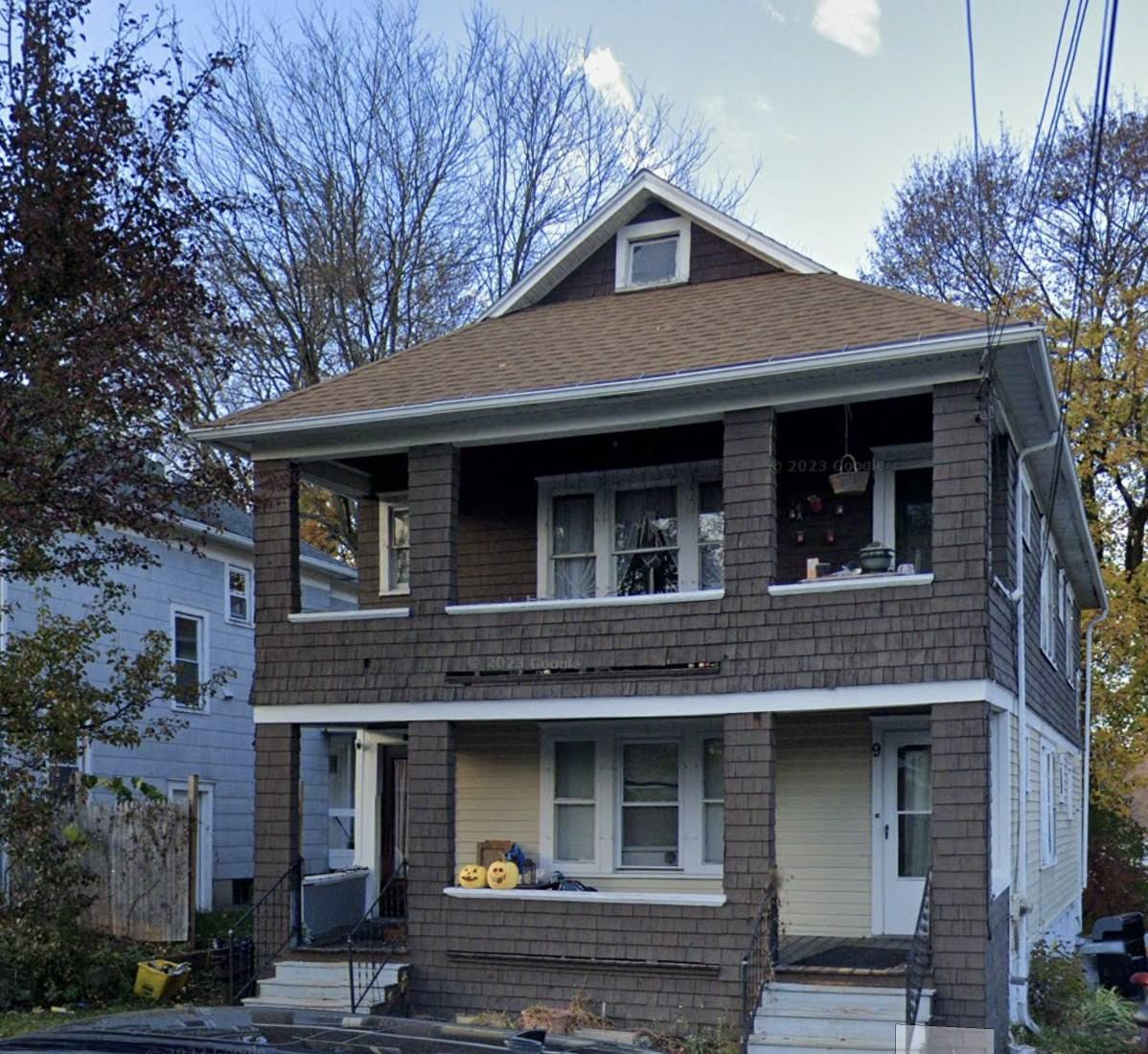 A two-family house in the Binghamton area